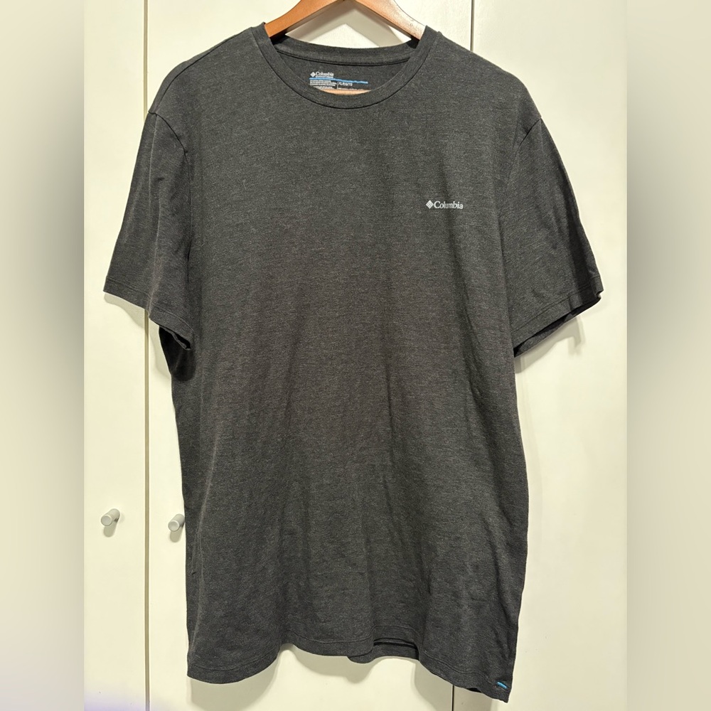 Columbia Men's Crew Neck Short Sleeve Tee - Dark Charcoal